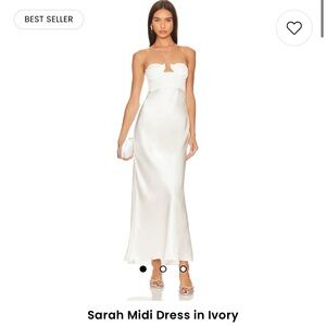 Anna October Midi Dress in Ivory - Size S